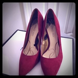 Sam and libby burgundy pumps